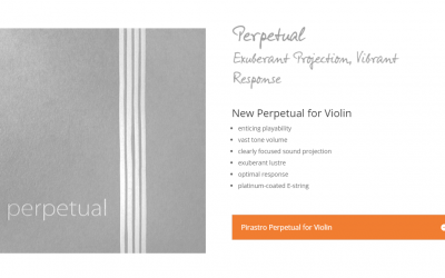 New Pirastro Perpetual for Violin