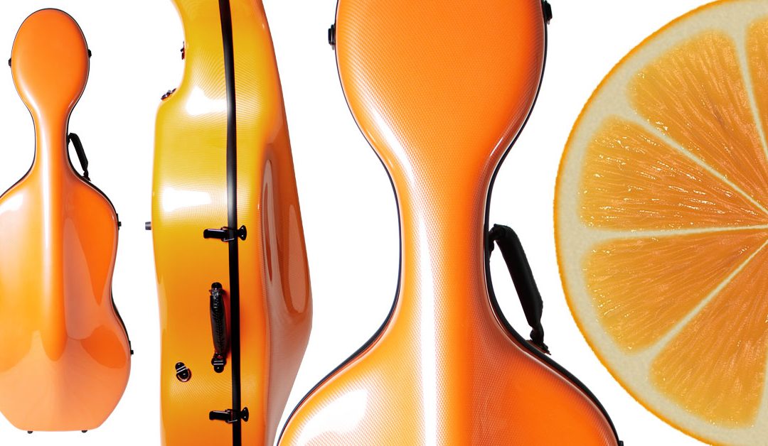 orange cello case