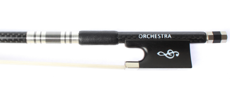 Orchestra Carbon Fibre Weave Violin VB020 Treble Clef Frog