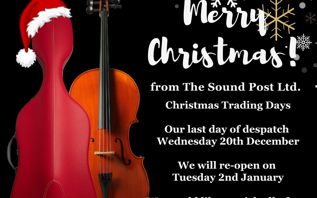 The Sound Post Xmas Trading Days