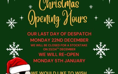 Xmas Opening Hours