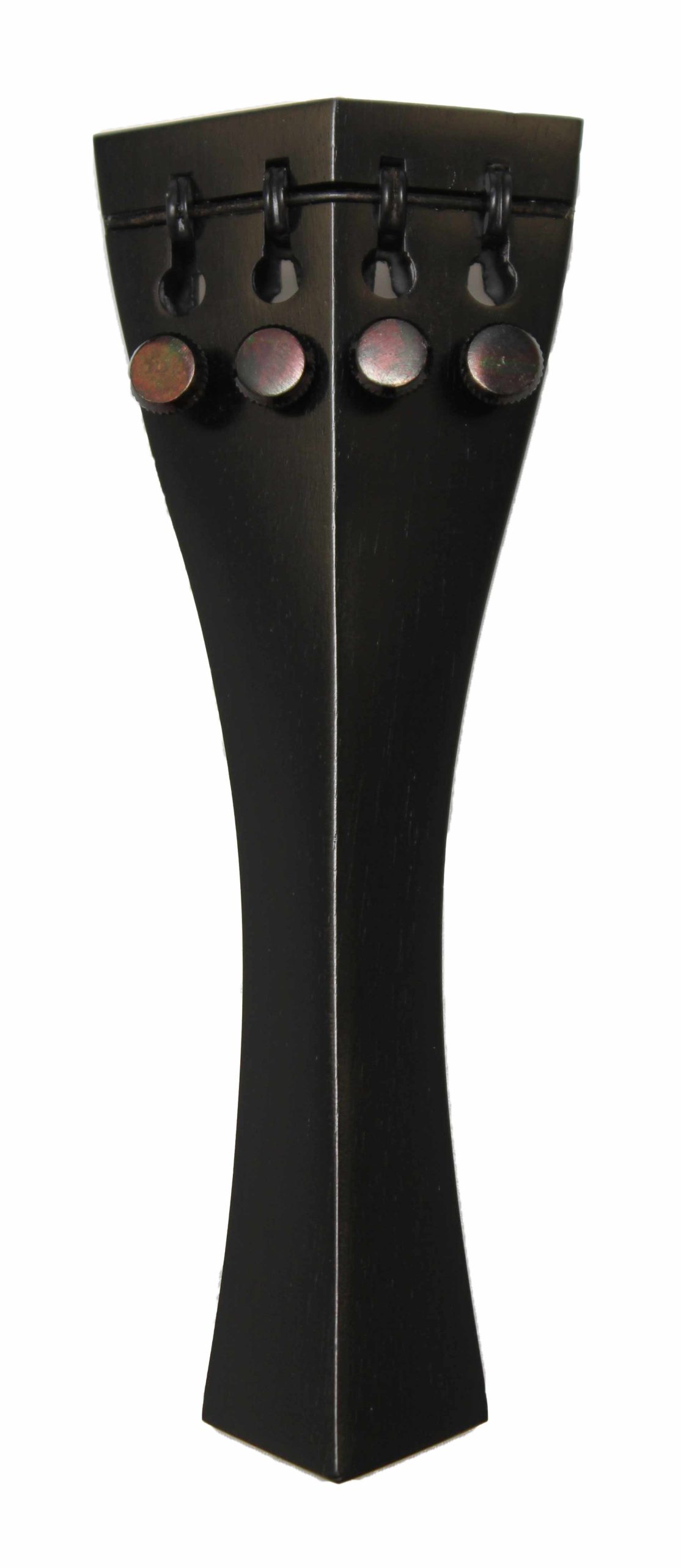 VPTE47 Ebony Hill Tailpiece with adjusters small Ebony Paris Eye